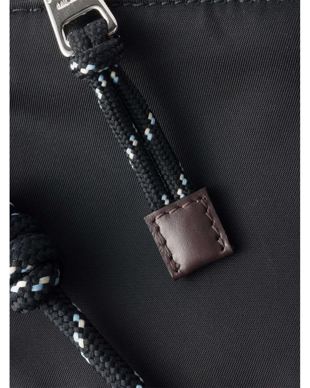 Prada Black Speedrock Re-Nylon Phone Pouch for men
