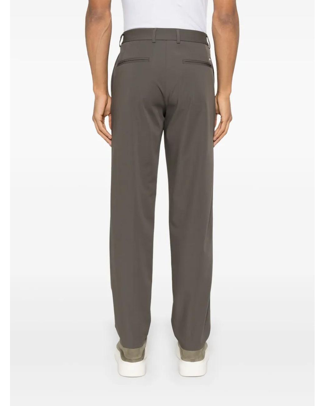 Emporio Armani Gray Tapered Trousers for men