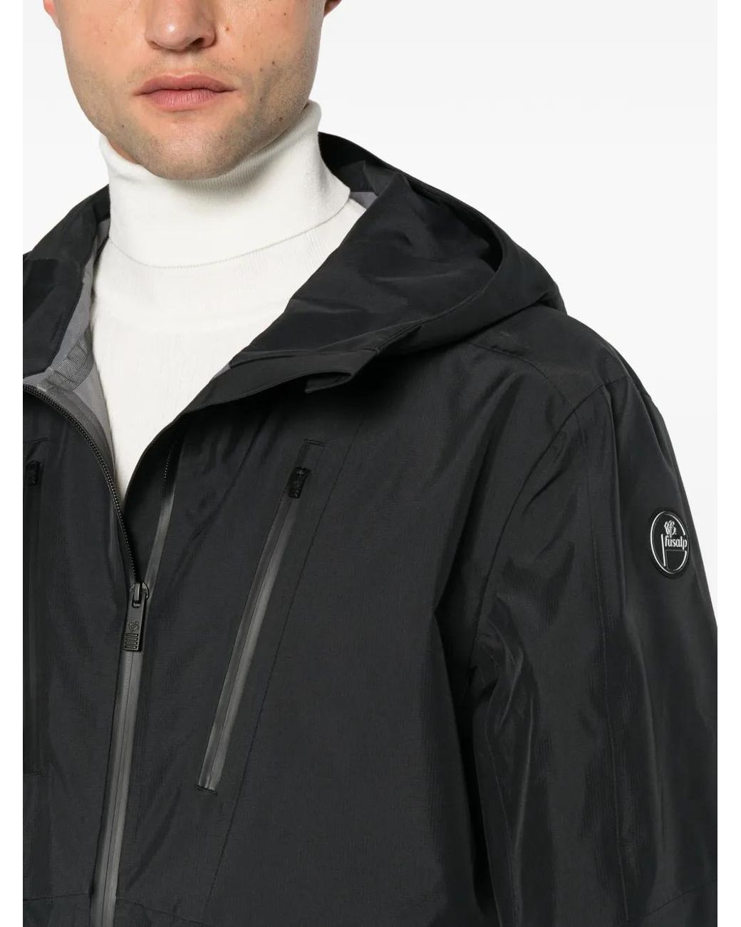Fusalp Black Fromon Hooded Ski Jacket for men