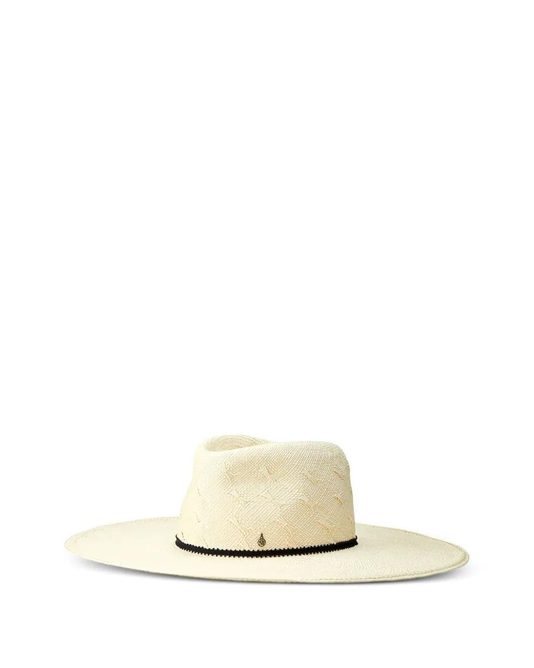 Maison Michel White Roy Straw Hat