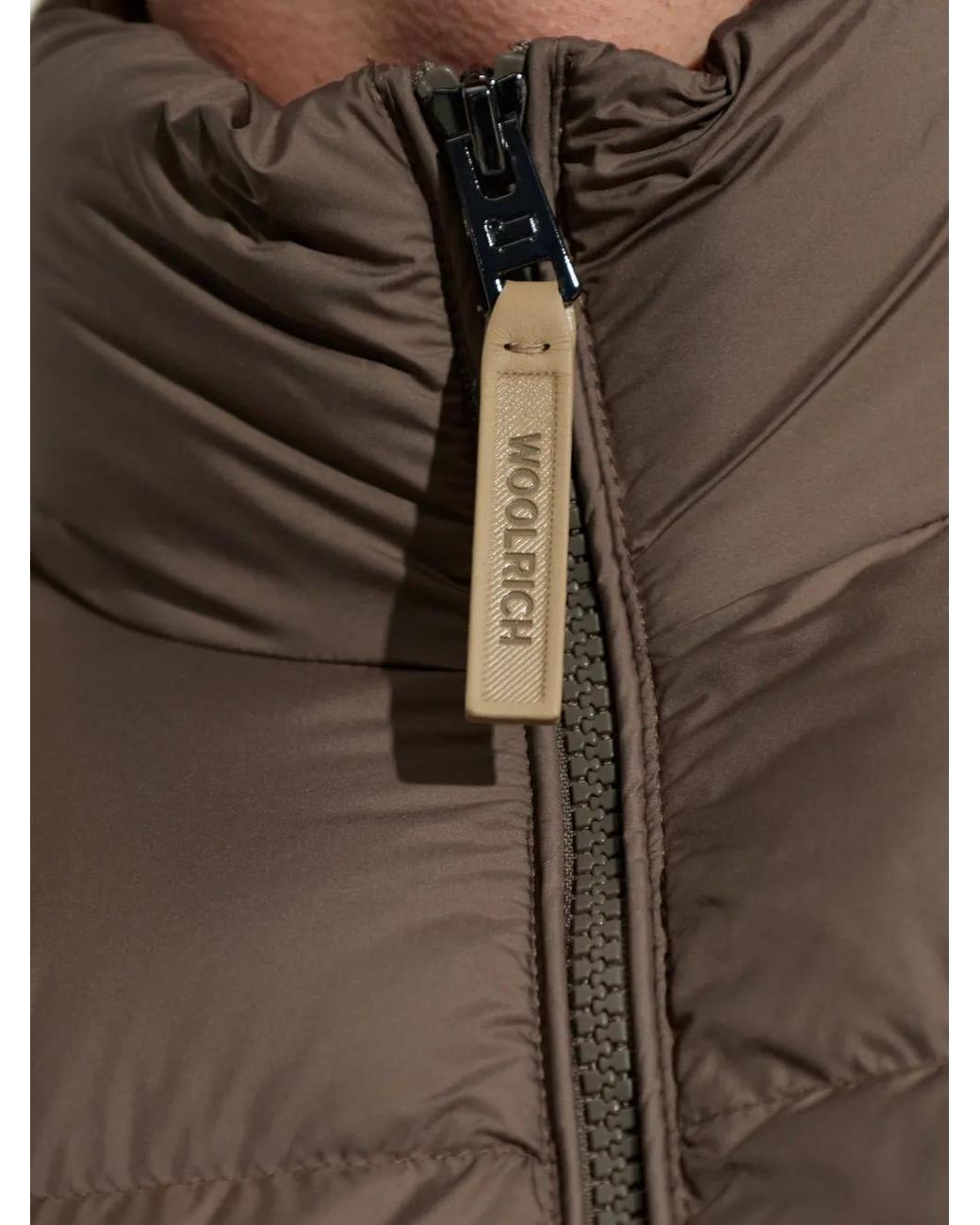 Woolrich Brown Oversized Puffer Jacket for men