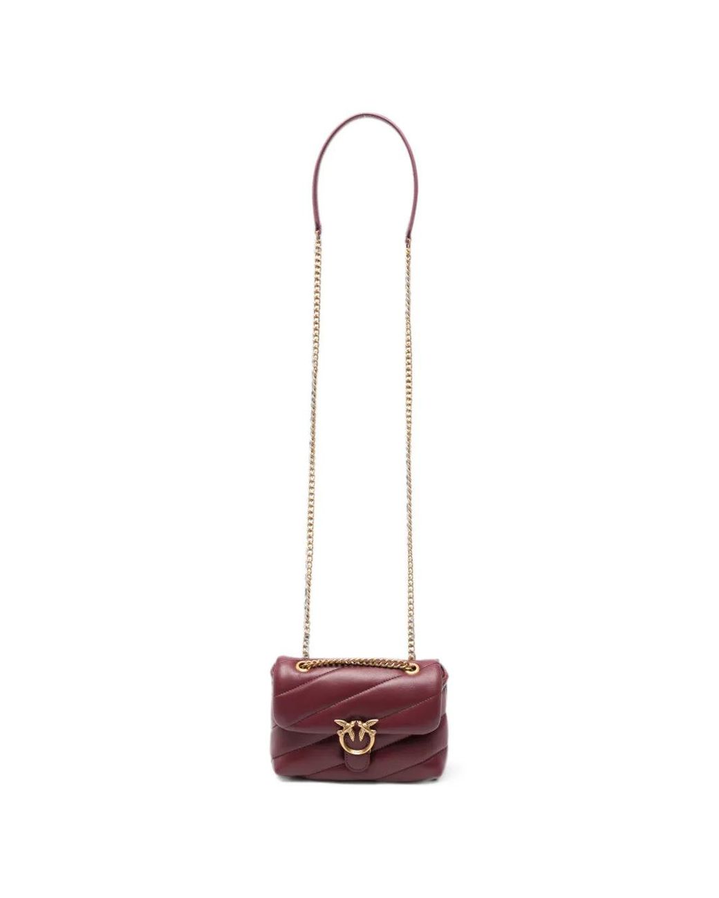Pinko White Small Love Puff Baby Shoulder Bag