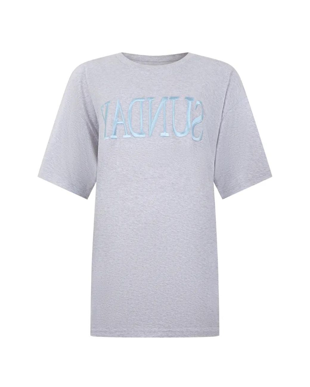 Alberta Ferretti White Satin-Embroidered T-Shirt