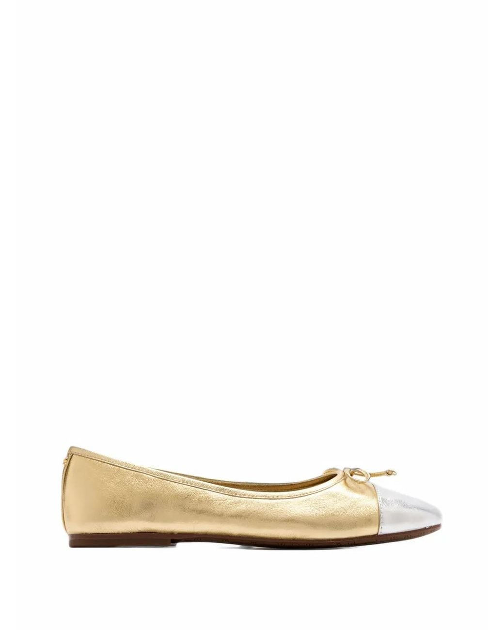 Sam Edelman Natural Alie Bow-Detail Ballet Flats