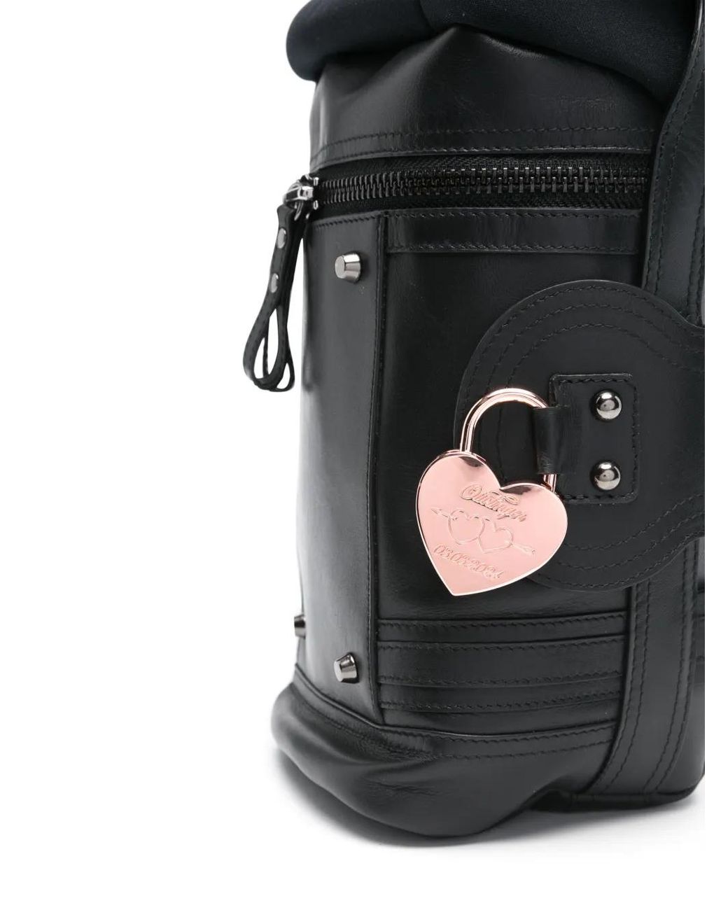 OTTOLINGER Black Leather Shoulder Bag