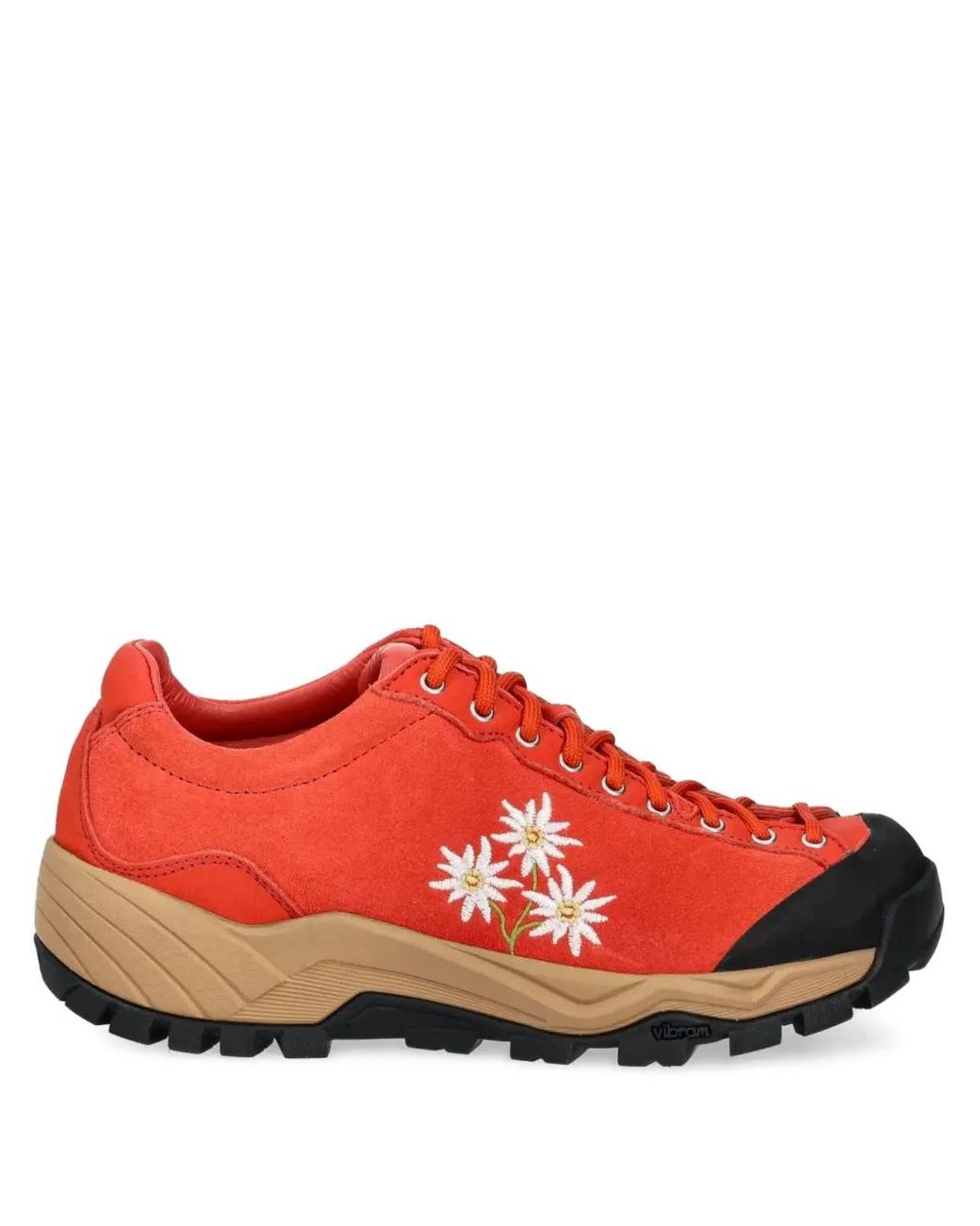 Diemme Movida Floral-Embroidered Hiking Sneakers