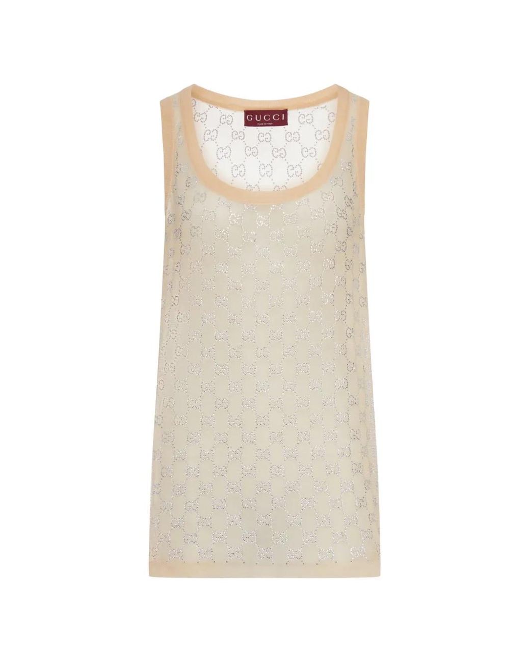 Gucci White Silk Top