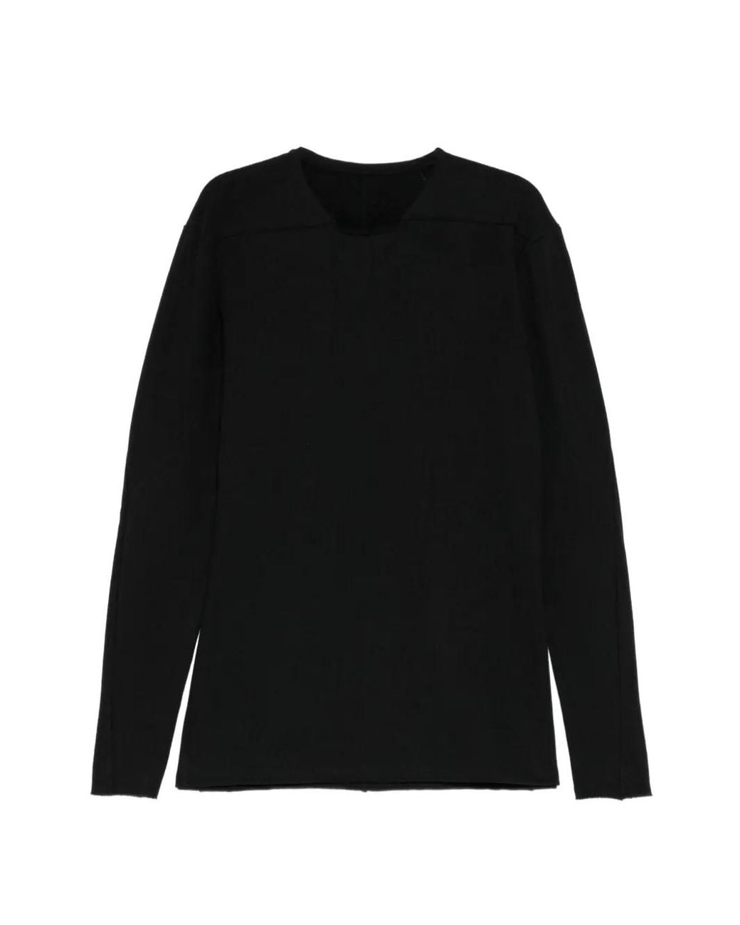 DEVOA Black Long-Sleeve Anatomical T-Shirt for men