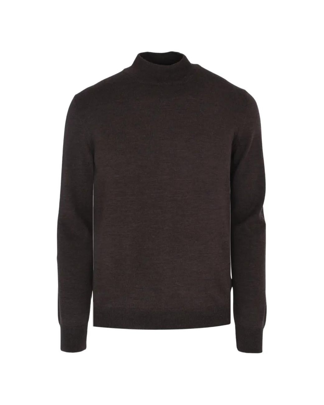 Barba Napoli Black Turtleneck Sweater for men