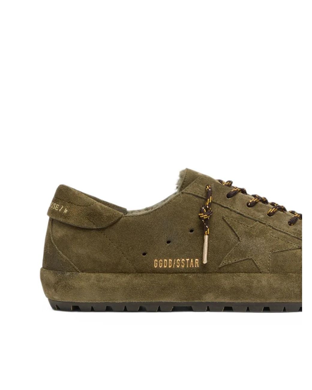Golden Goose Deluxe Brand Green Super-Star Suede Sneakers for men