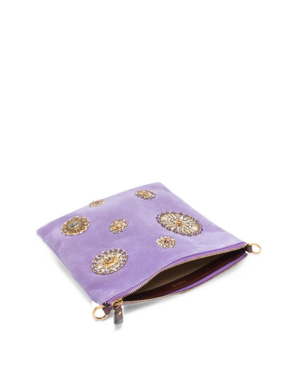 Borsa Tote Piccola di Versace in Purple