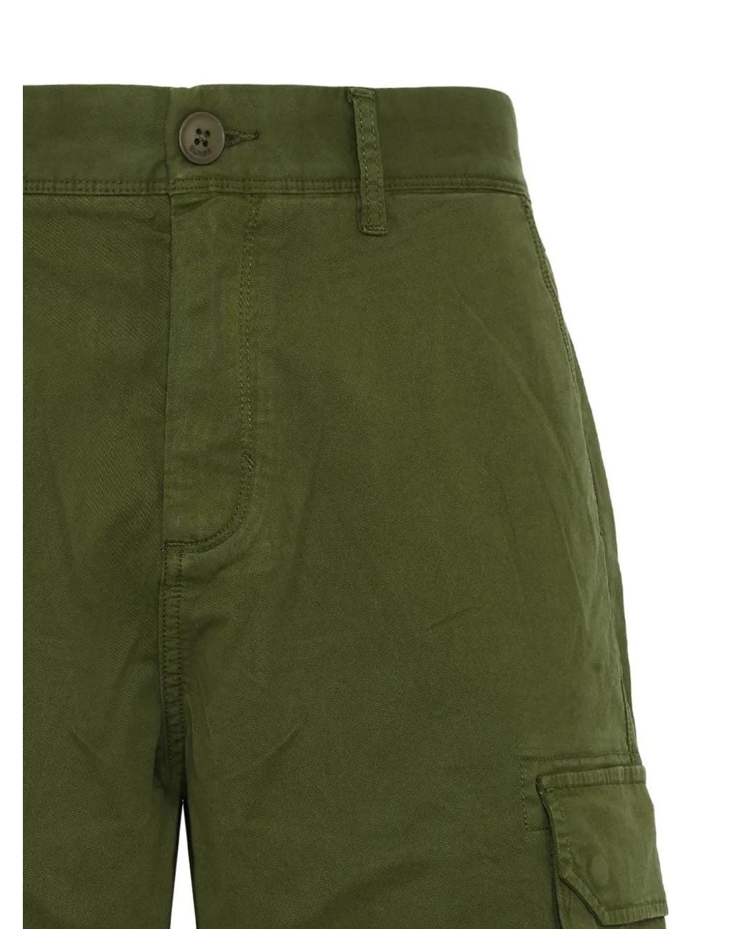Sun 68 Green Cargo Shorts for men