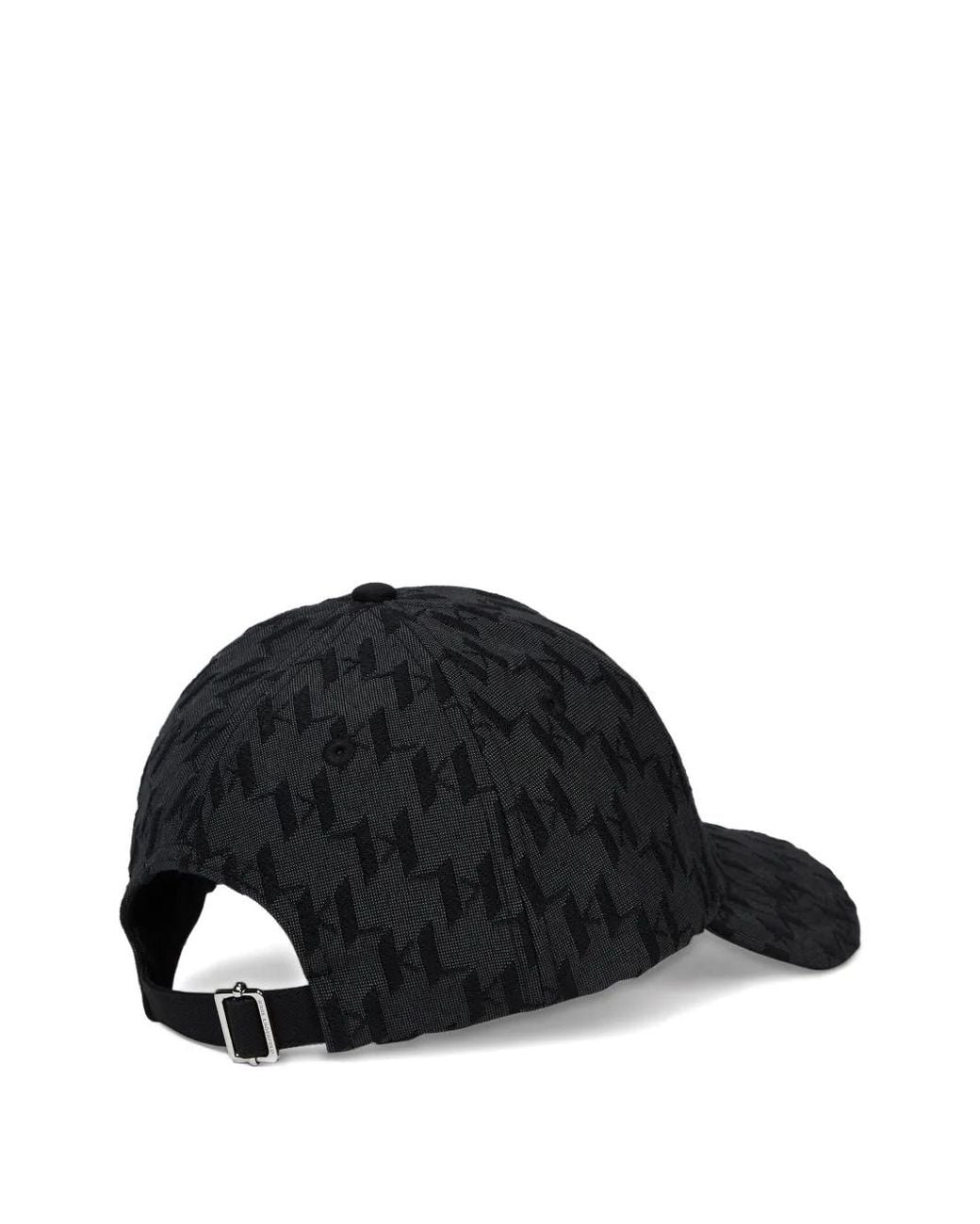 Karl Lagerfeld Black K/Monogram Jacquard Cap for men