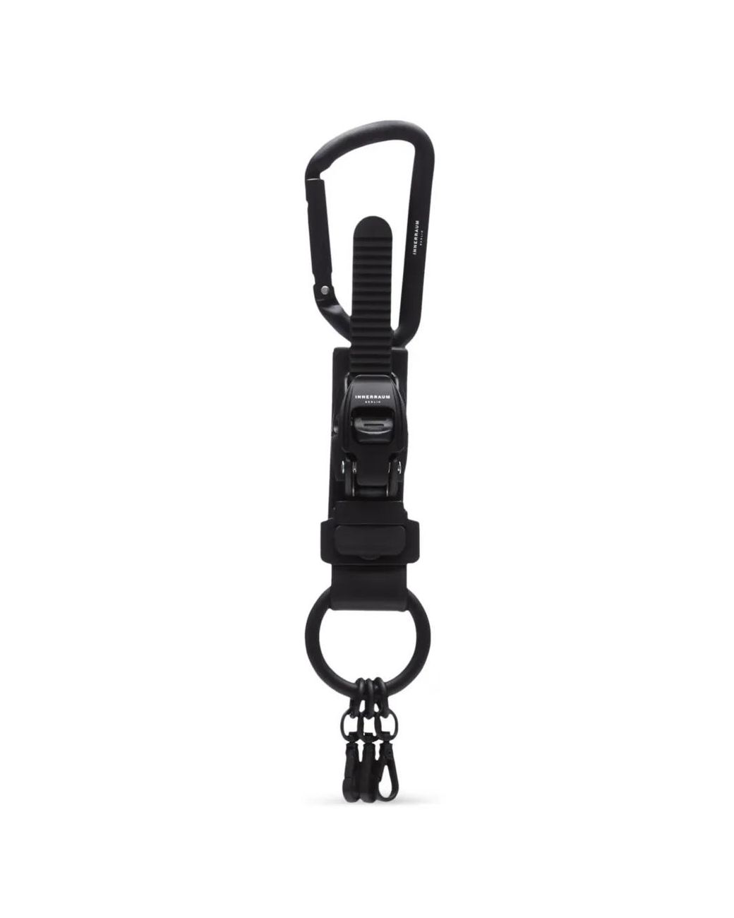 Innerraum Black Carabiner Ring Keyring
