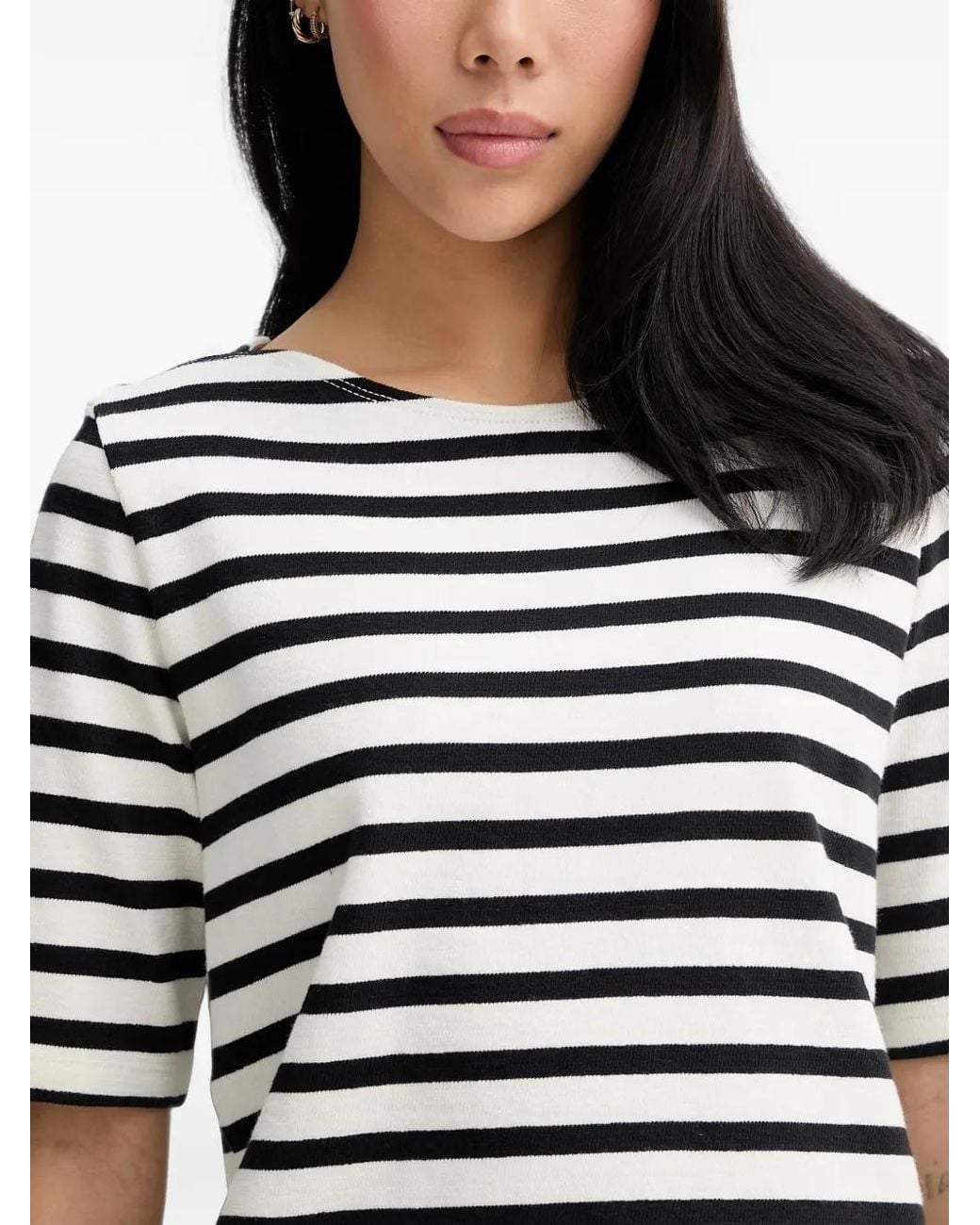 Marc O' Polo White Striped T-Shirt