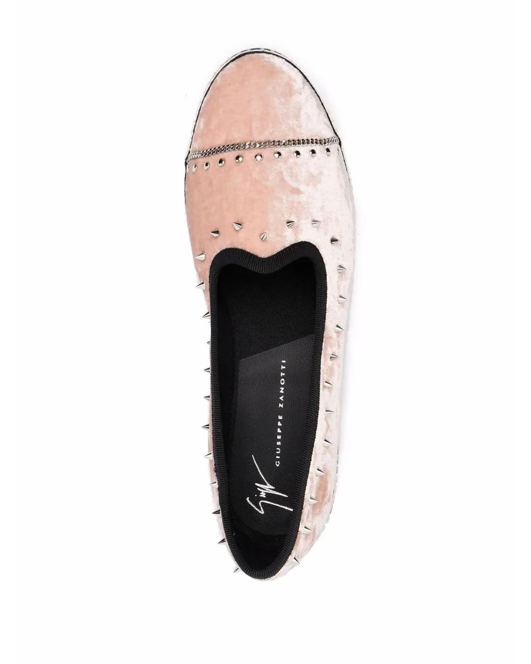 Giuseppe Zanotti Pink Otium Velvet Loafers