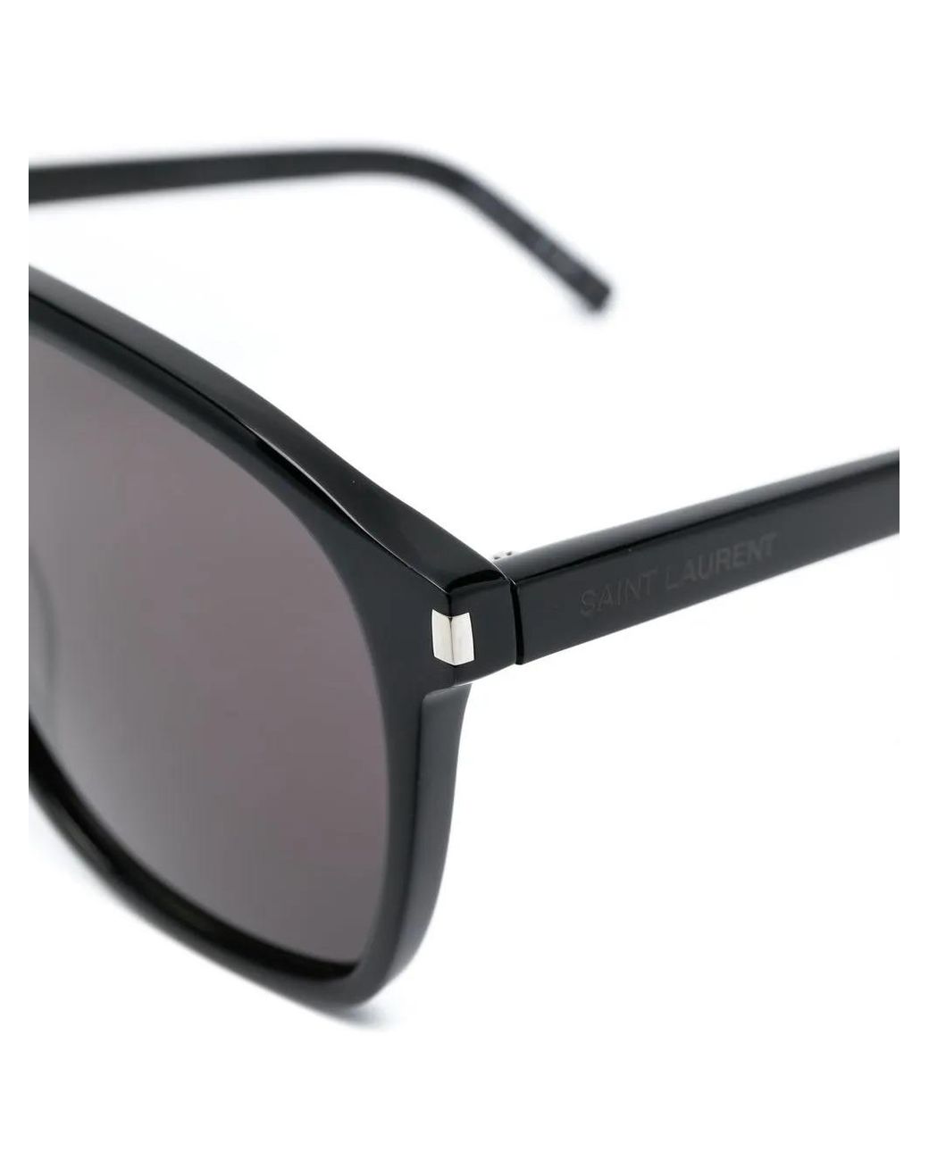 Saint Laurent Black Pilot Frame Sunglasses