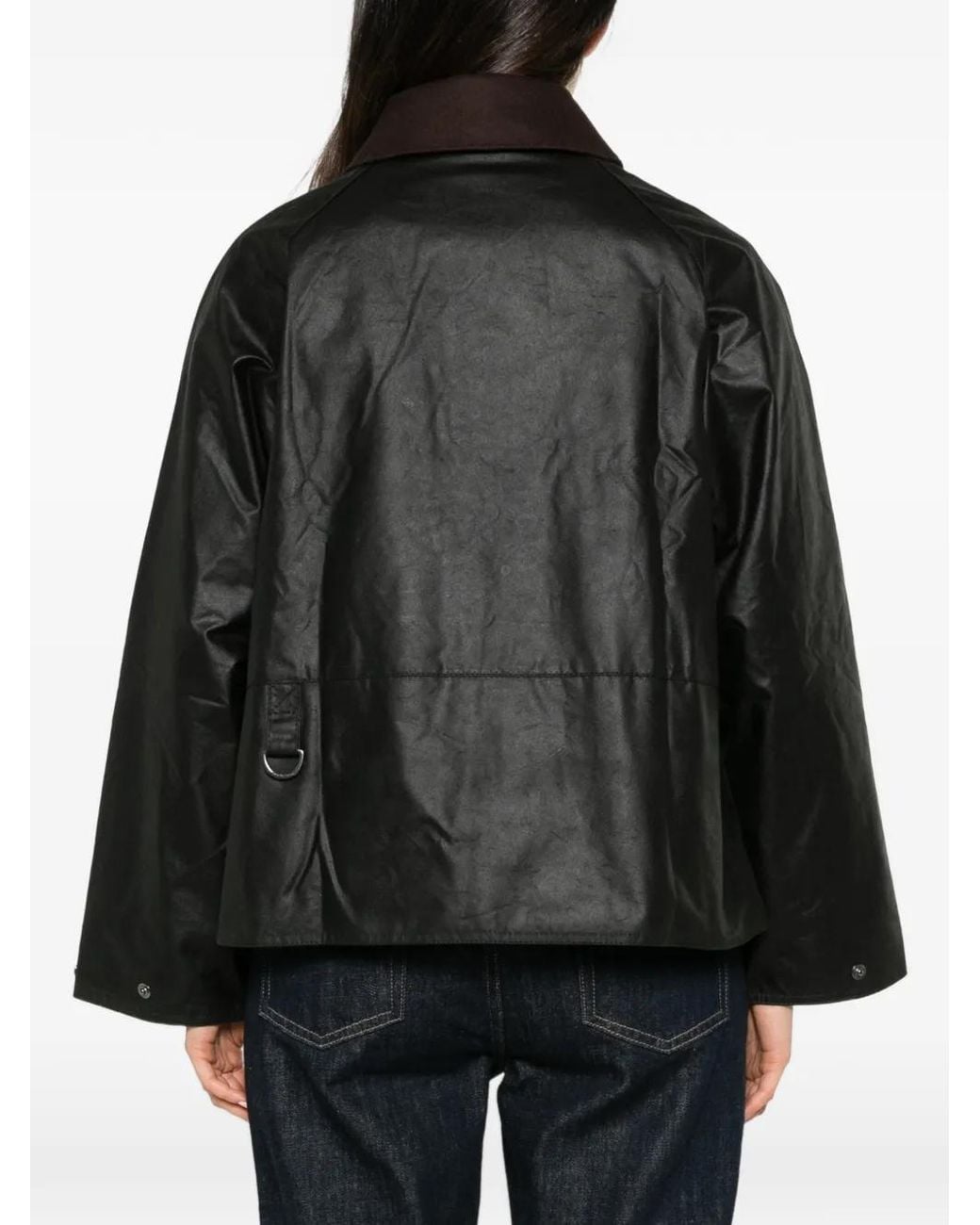 Barbour Black X A.P.C. Logo-Embroidered Corduroy-Collar Jacket
