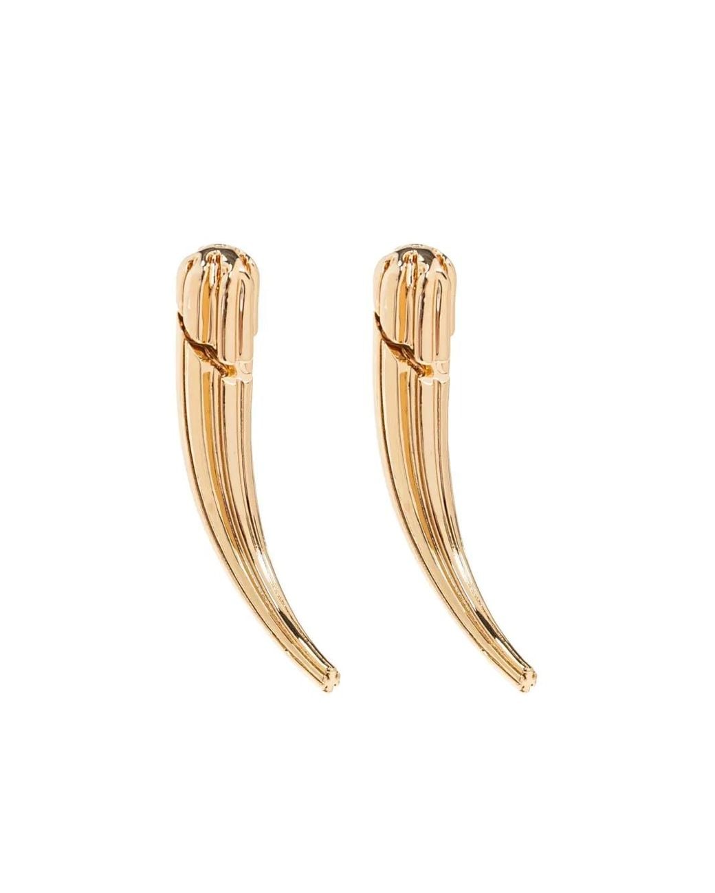 Orecchini Pierced di Tory Burch in White
