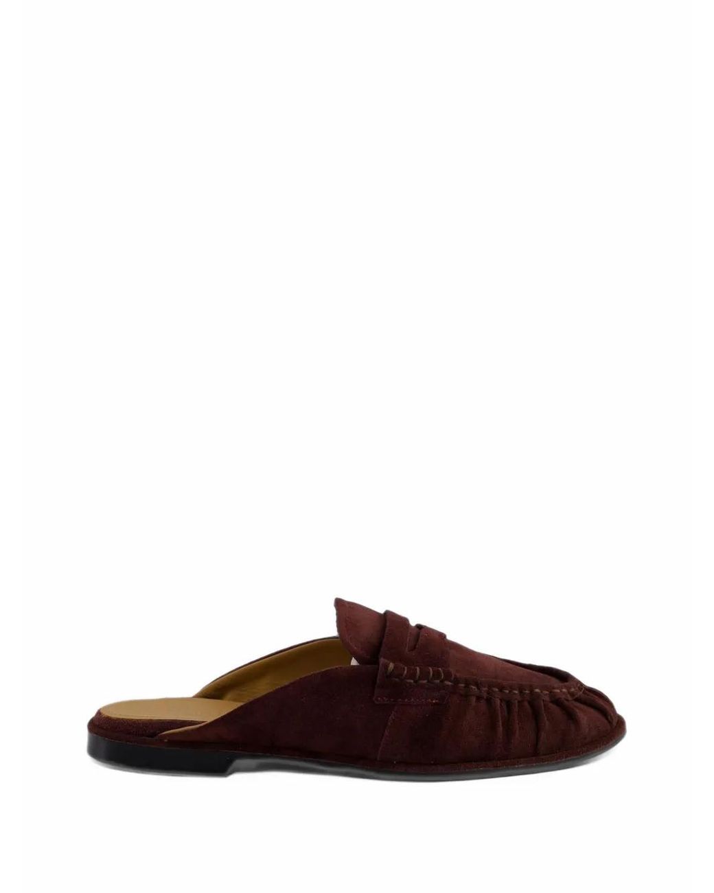 Toral Shoes Brown Khalo Suede Flat Mules