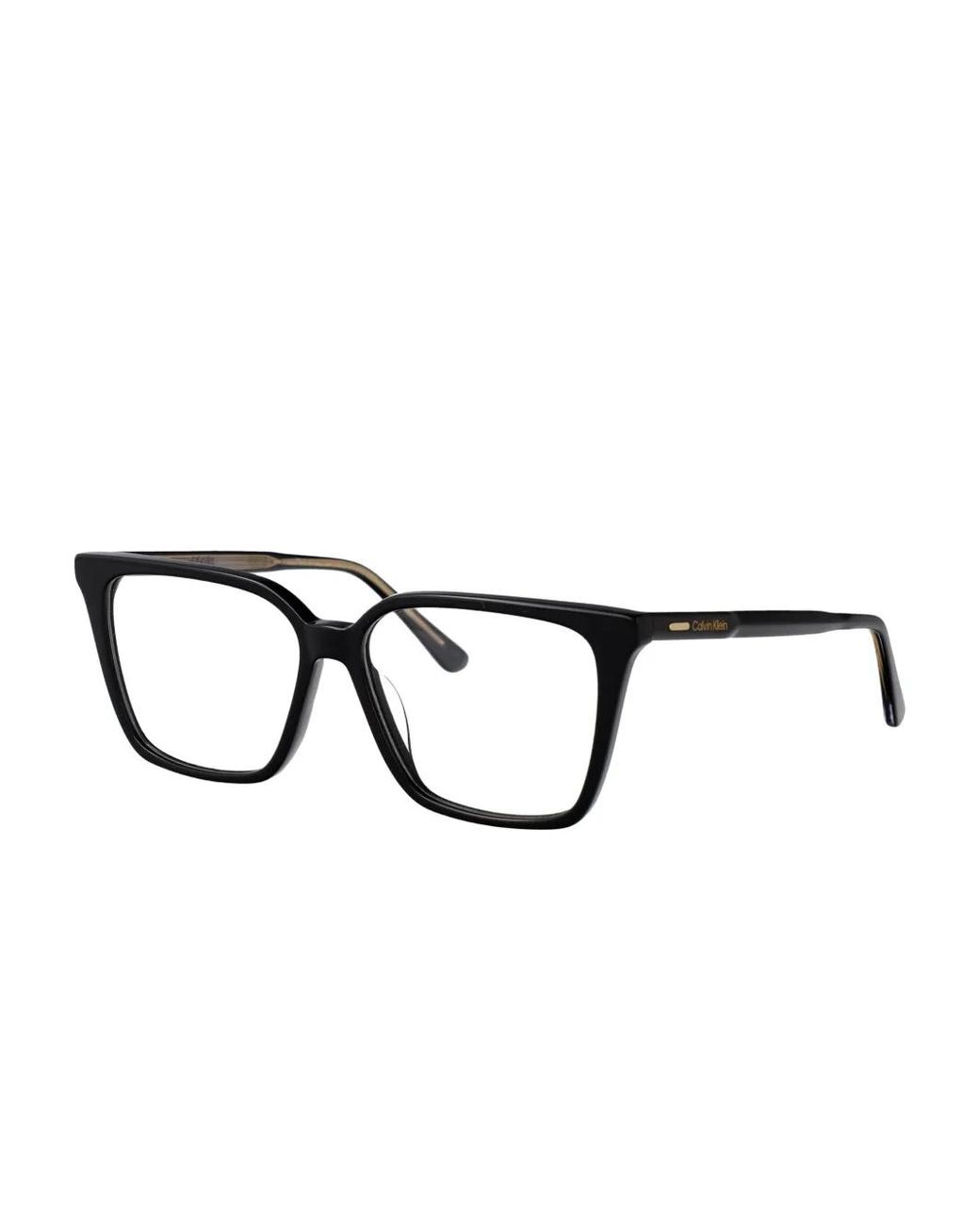 Calvin Klein Black Square-Frames Glasses