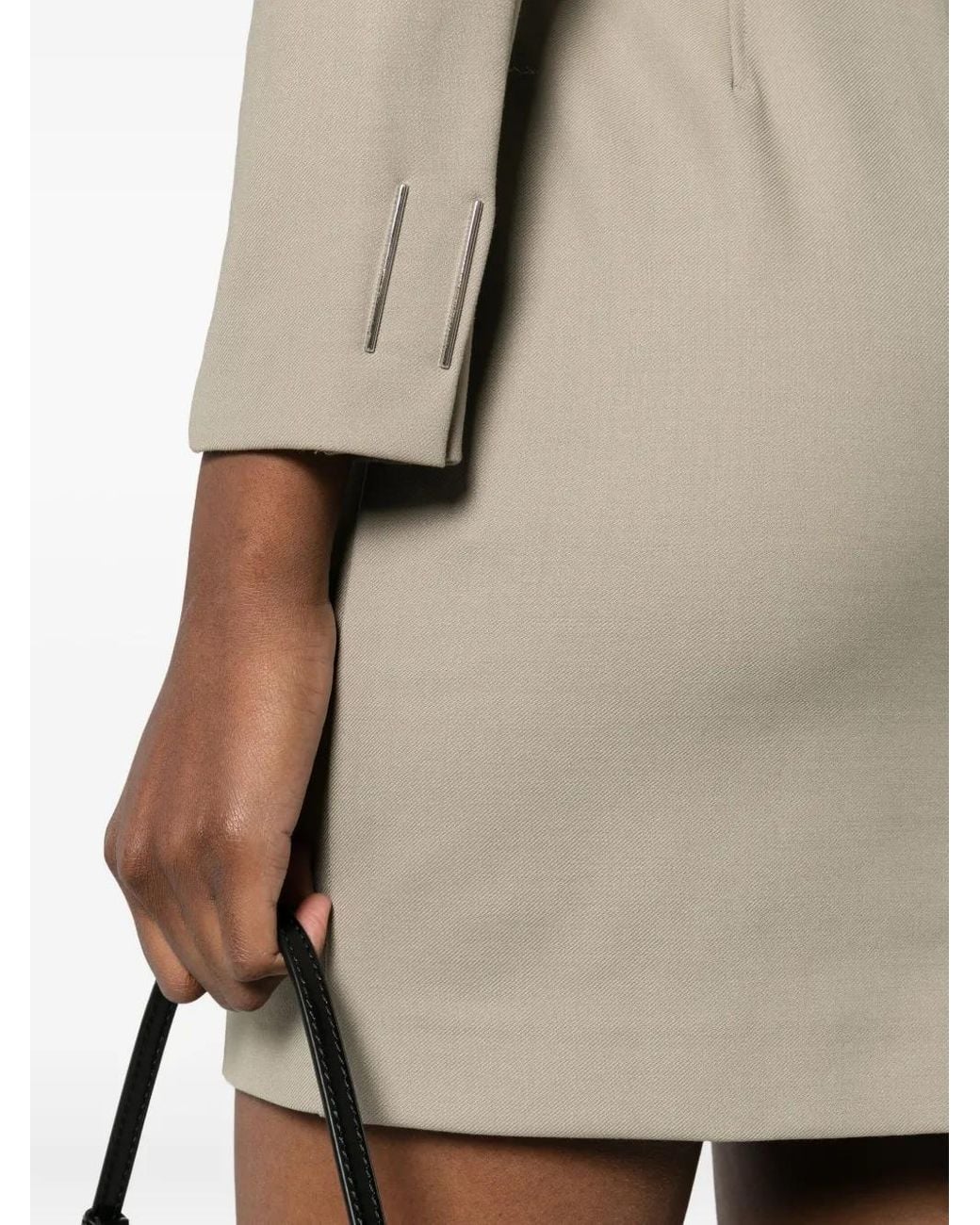 Patrizia Pepe Natural Long Sleeve Dress