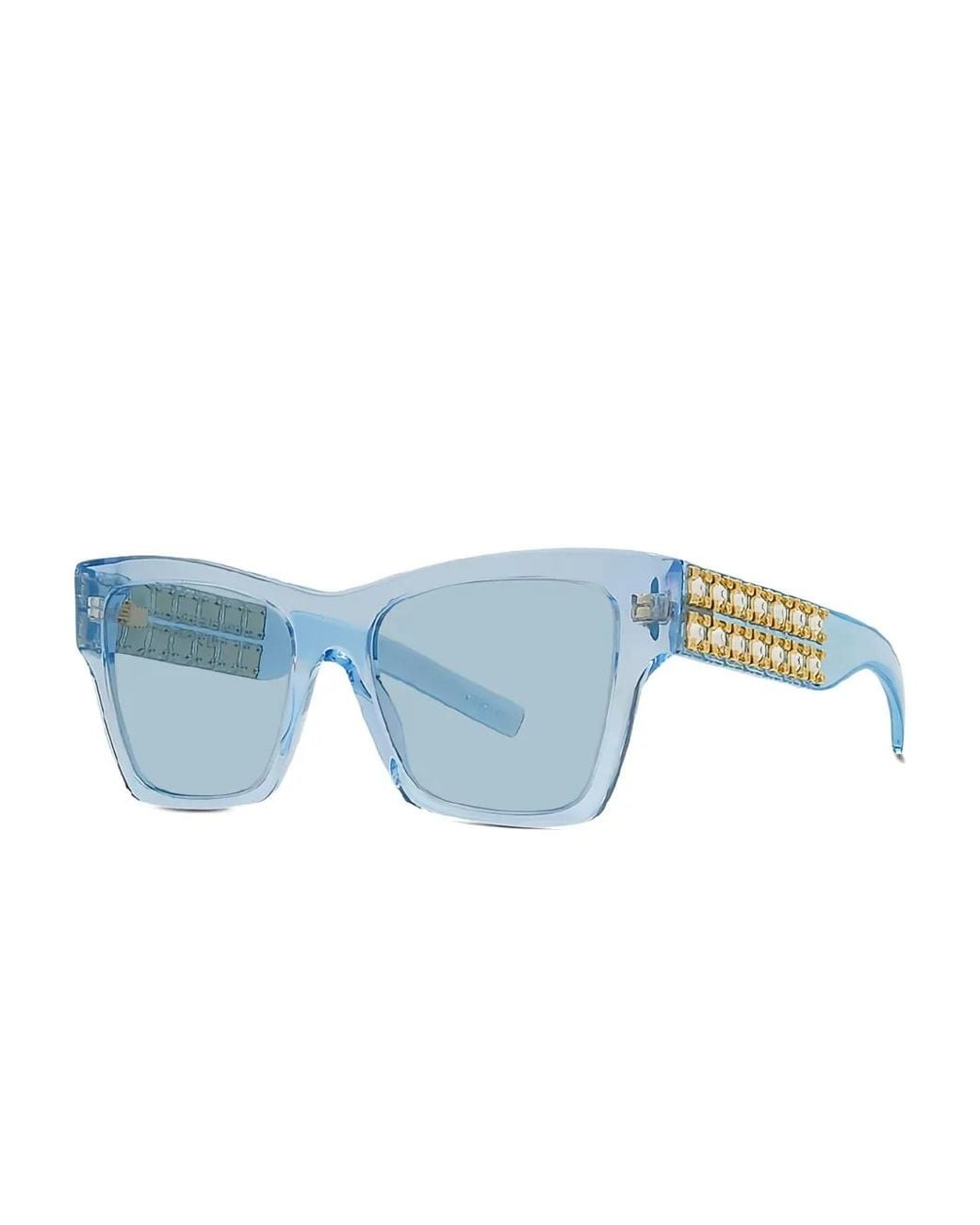 Givenchy Blue Square-Frame Sunglasses