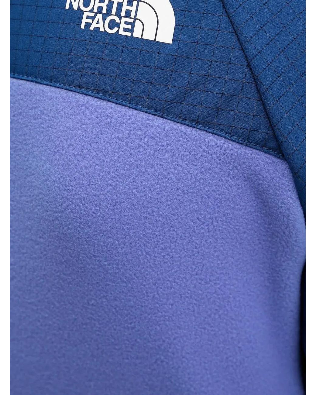 The North Face Blue Quarter-Zip Colour-Block Sweatshirt