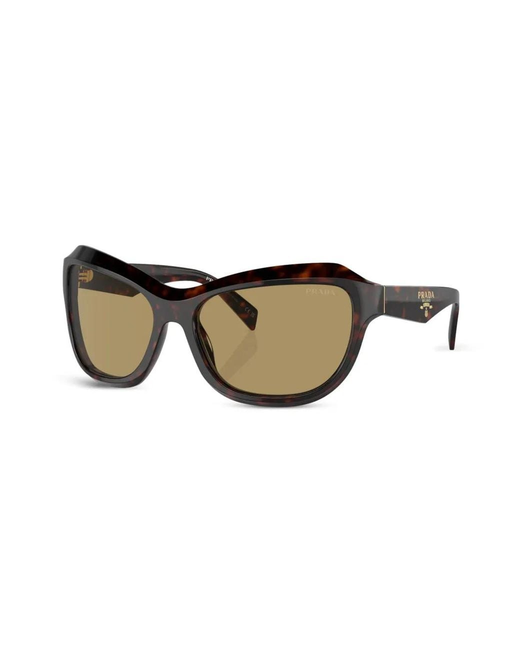 Prada Brown Prada Pr A27S Pilot Sunglasses