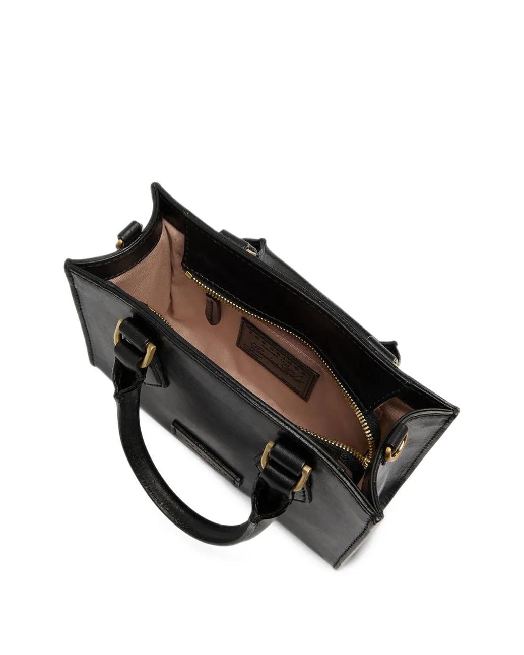 The Bridge Black Leather Tote Bag