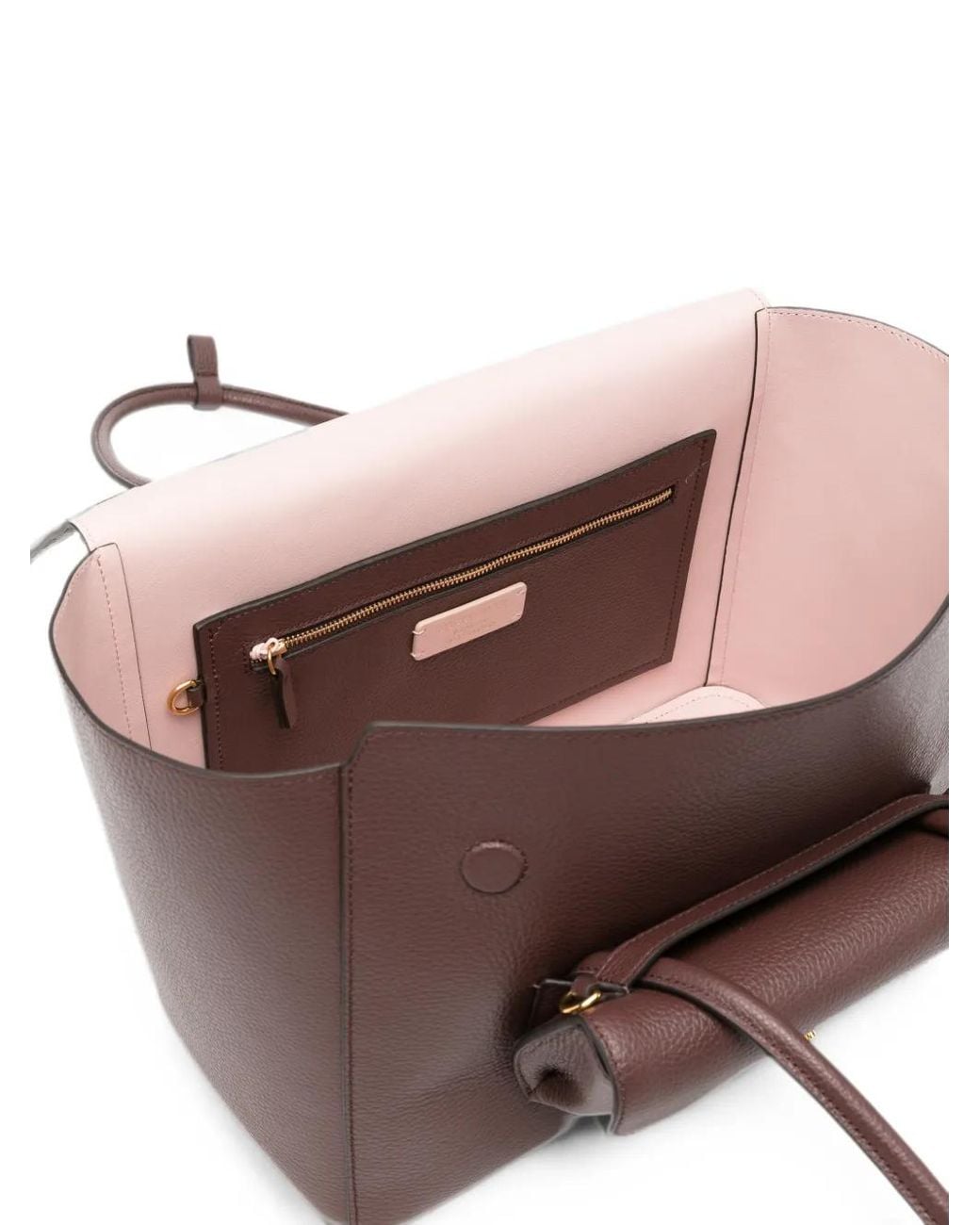 Coccinelle Brown Sac Porté Épaule En Cuir À Détail De Logo