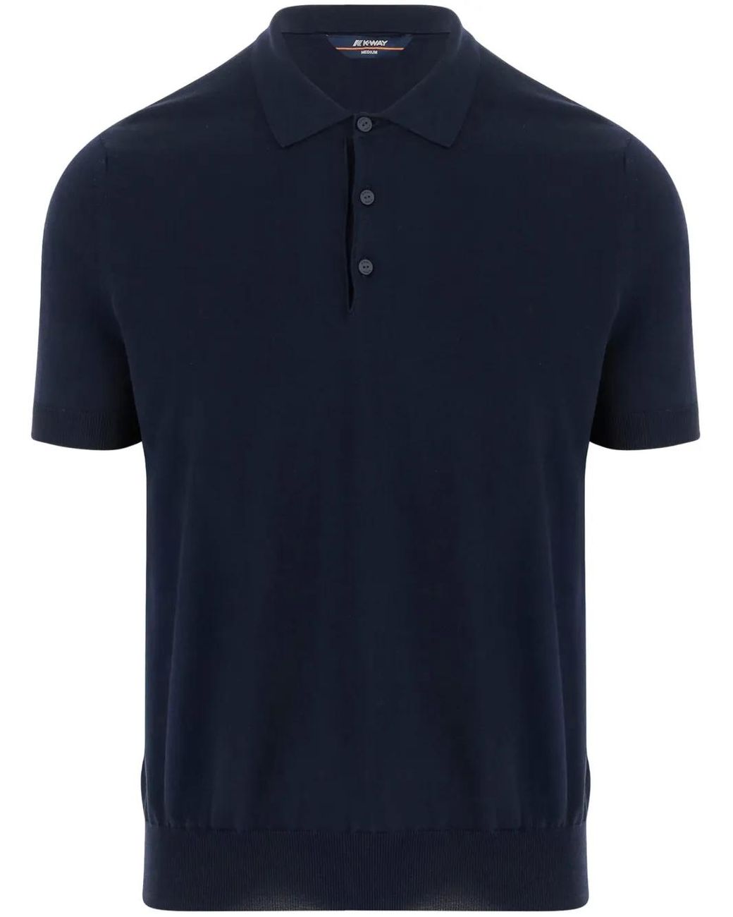 K-Way Blue Jersey Polo Shirt for men