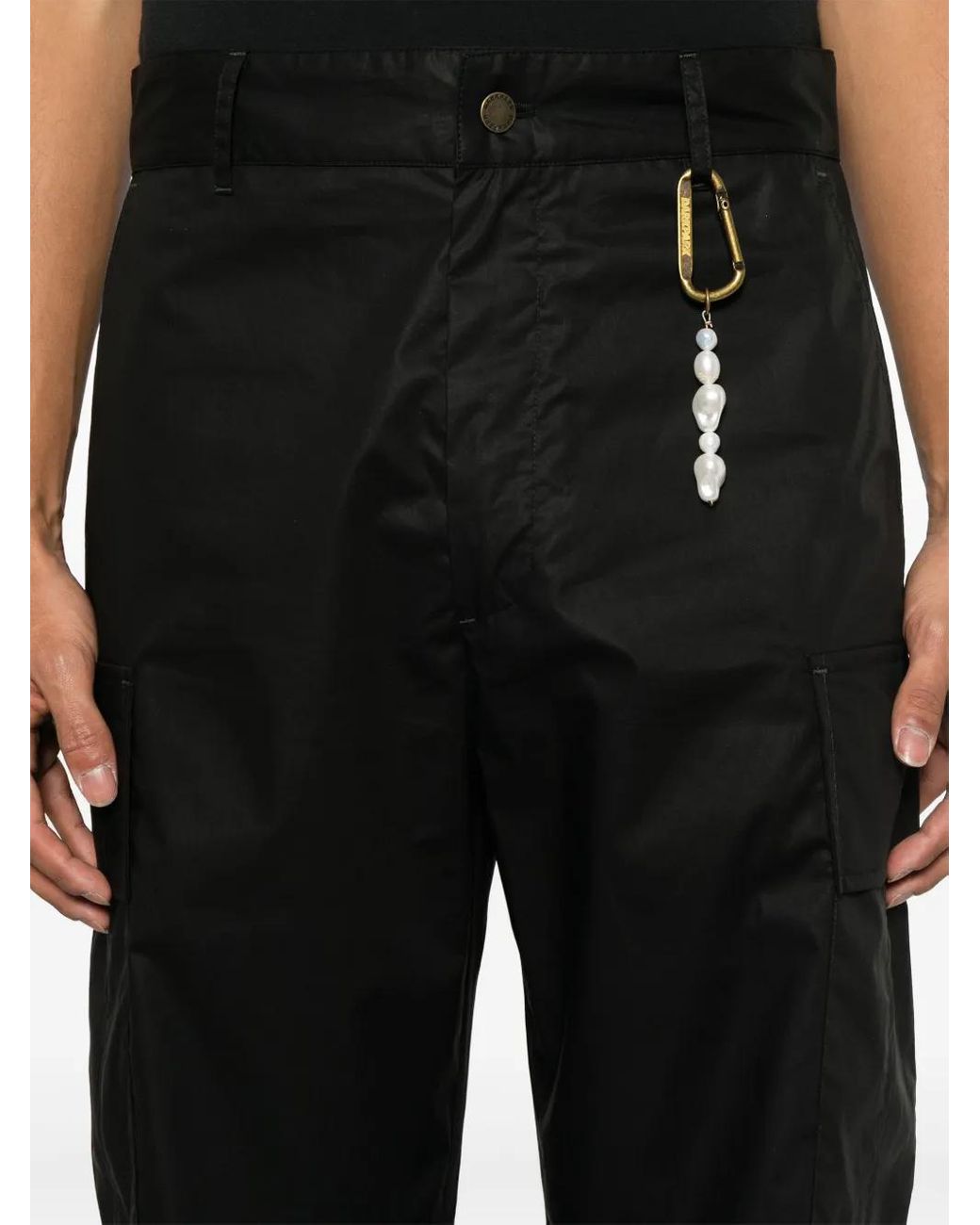 DARKPARK Black Saint Cargo Trousers for men