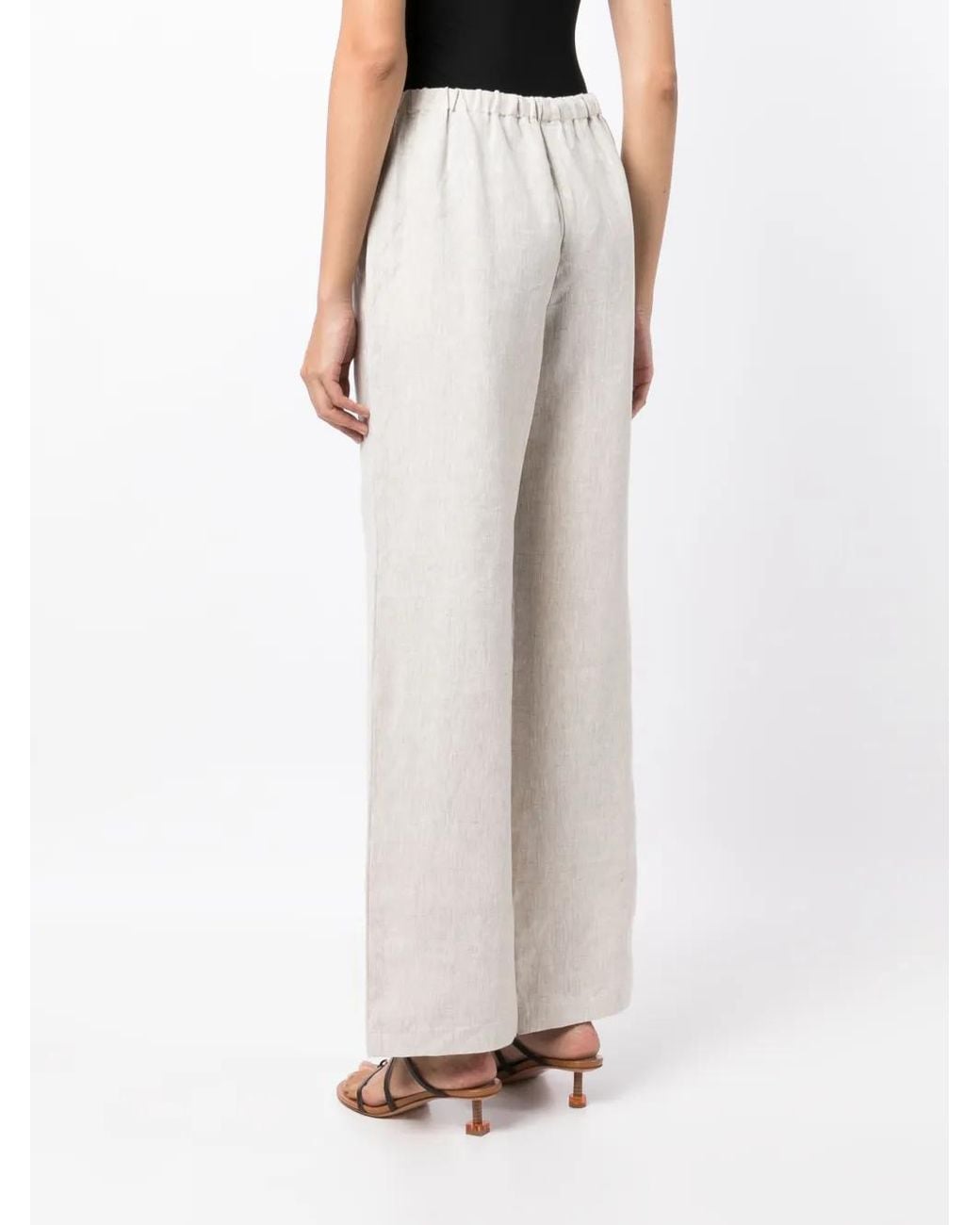 Reformation Straight Broek in het White