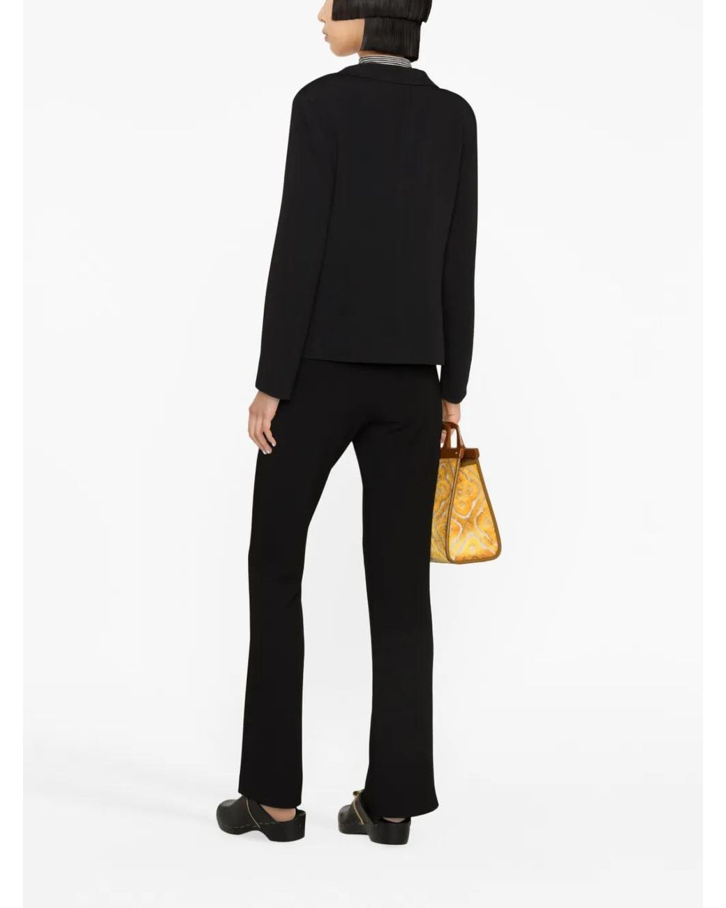 Etro Black Single-Breasted Patch-Pocket Blazer