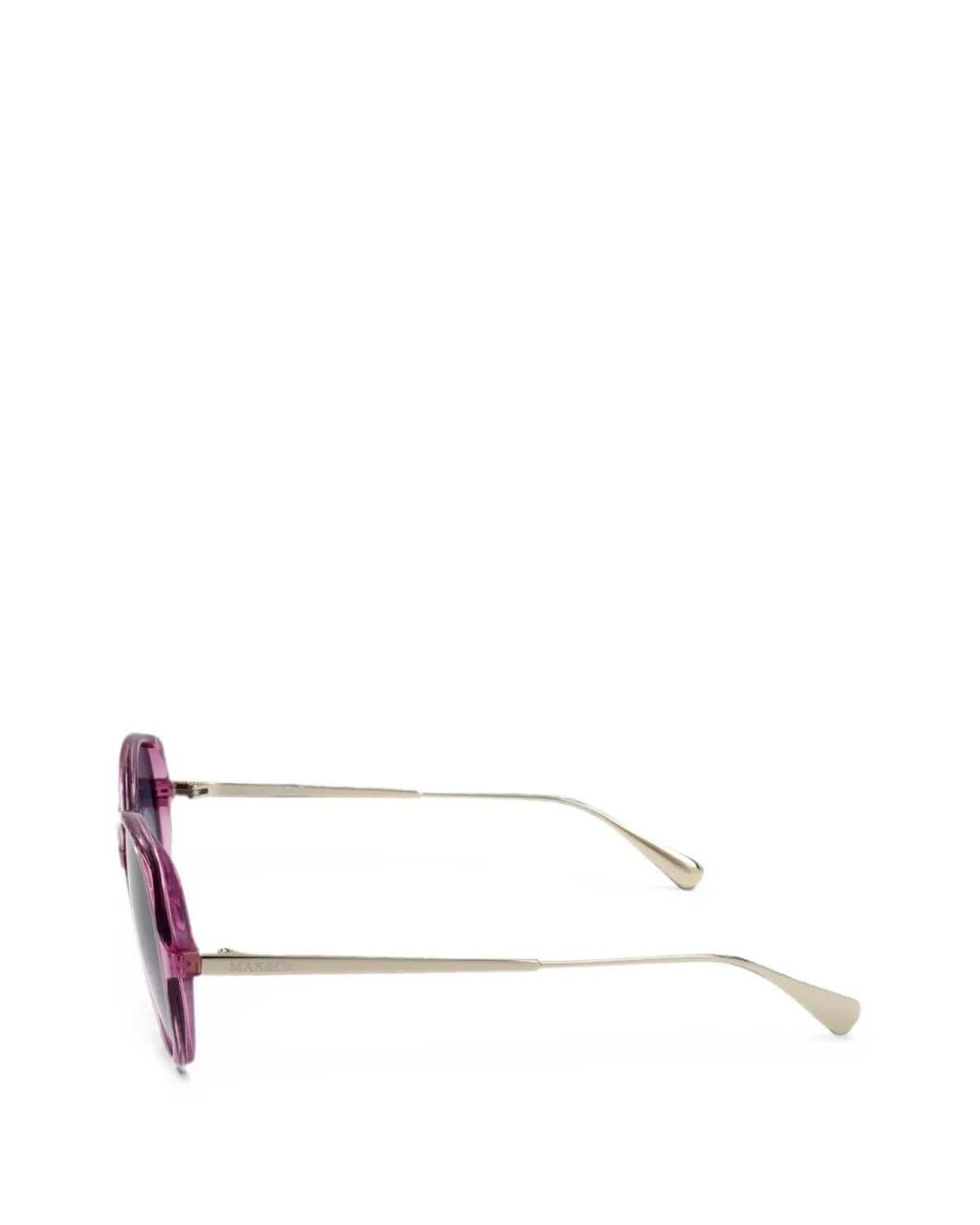 MAX&Co. Blue Round-Frame Sunglasses