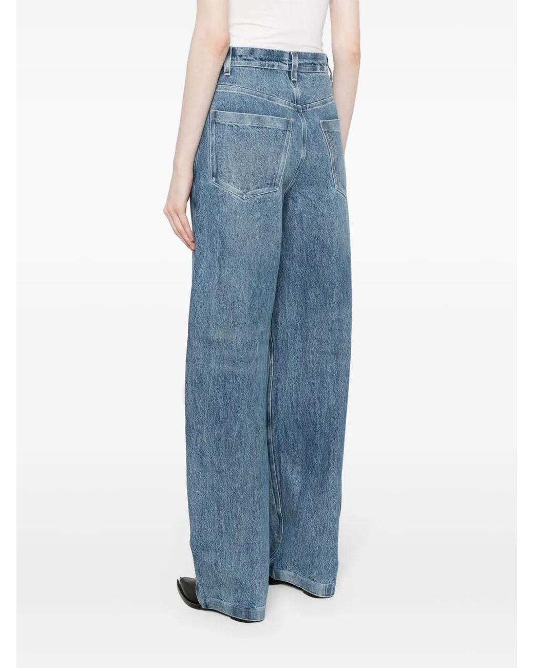 Alexander Wang Blue Wide-Leg Jeans