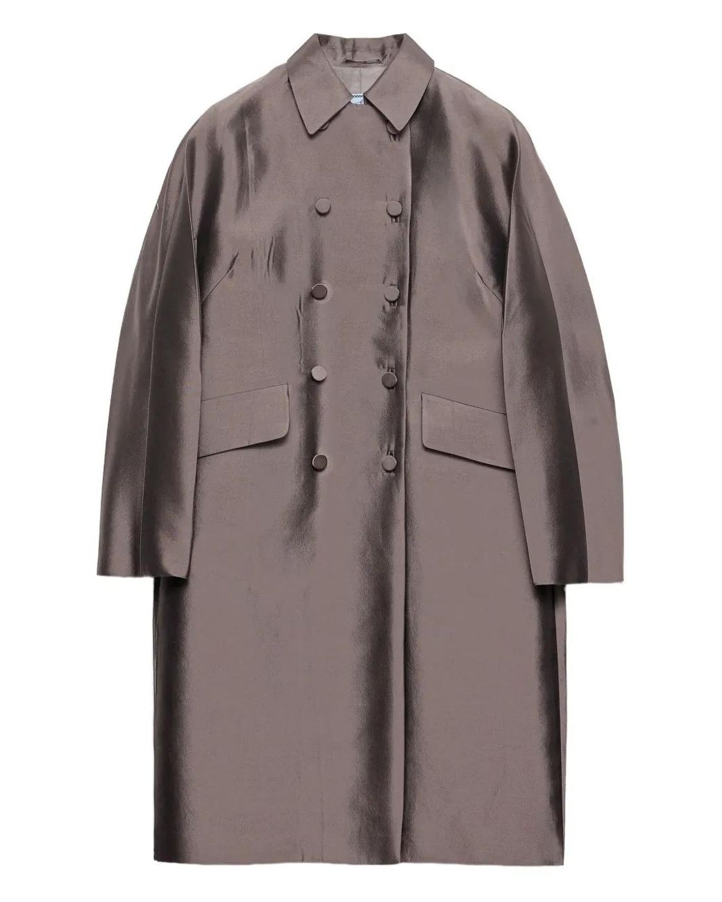 Prada Brown Double-Breasted Coat