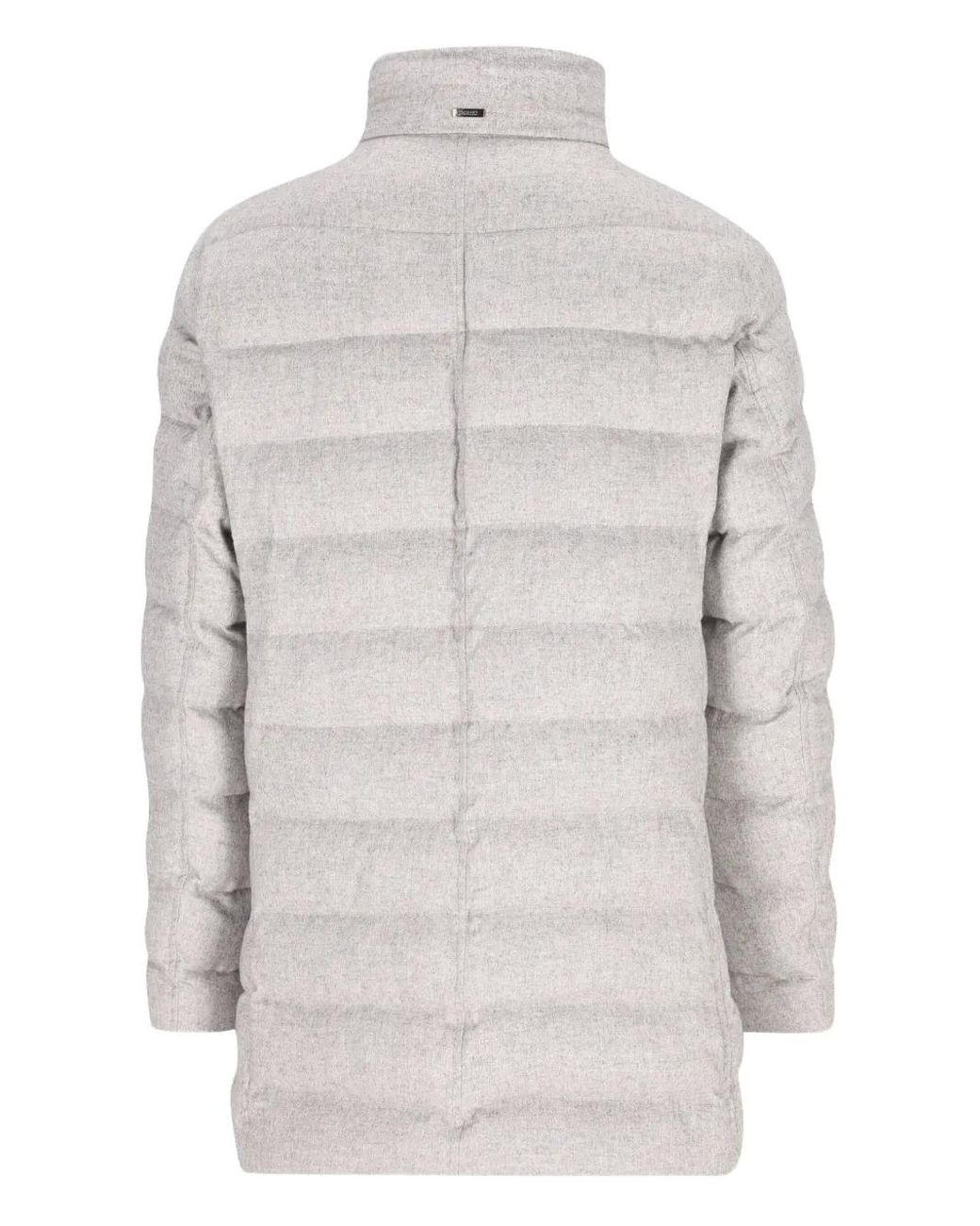 Herno White Quilted Down Coat for men