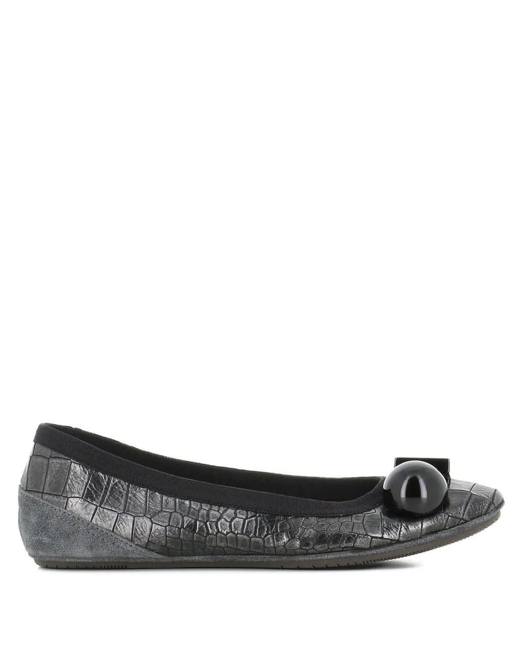 Dove Nuotano Gli Squali Black Becky Ballerina Shoes