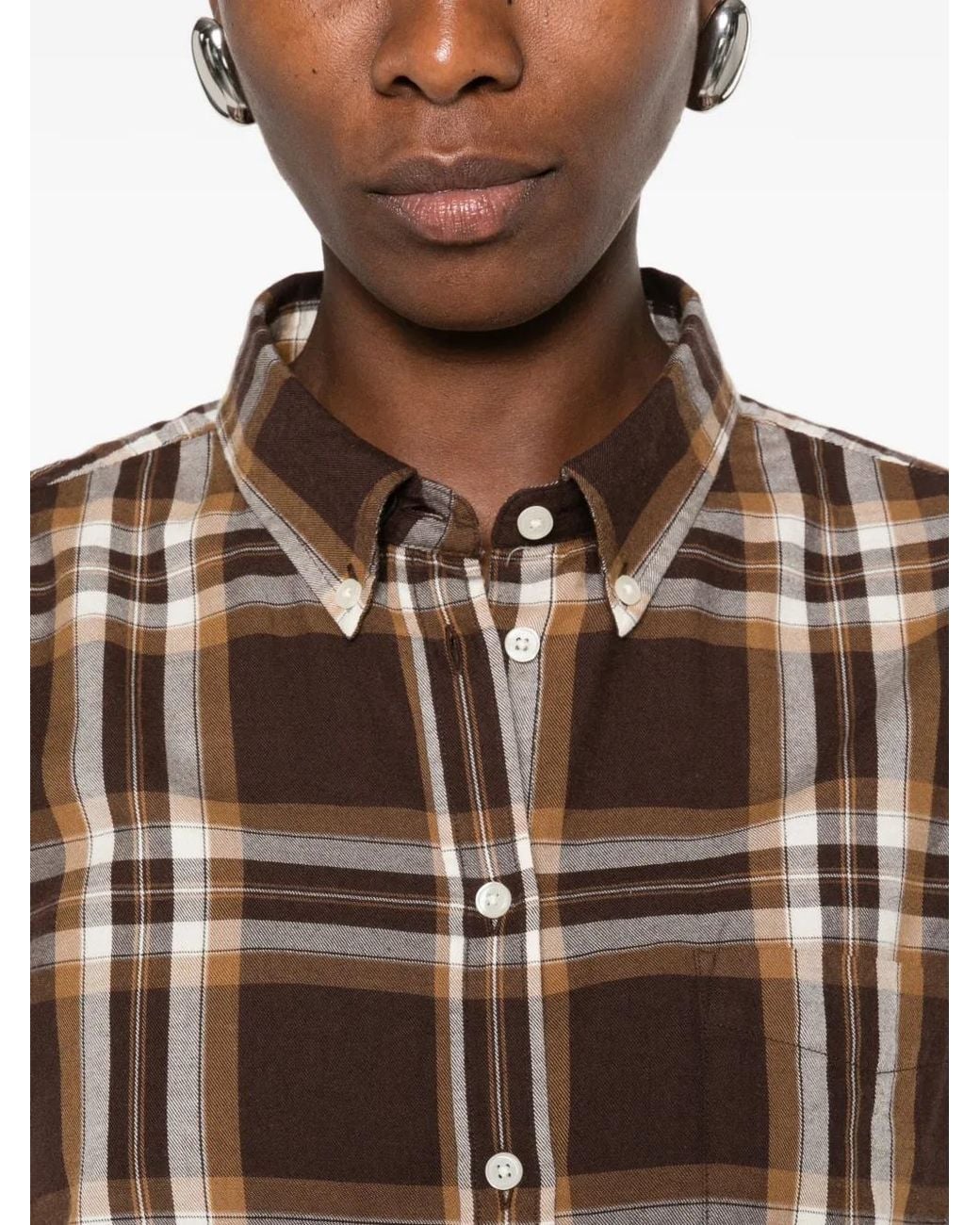 Gant Brown Checked Flannel Shirt