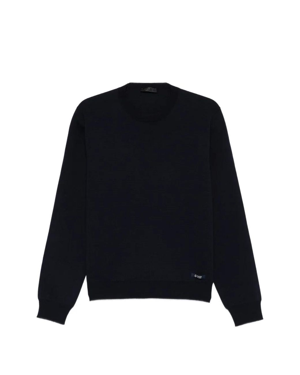Prada Blue Classic Crew Neck Sweater For for men