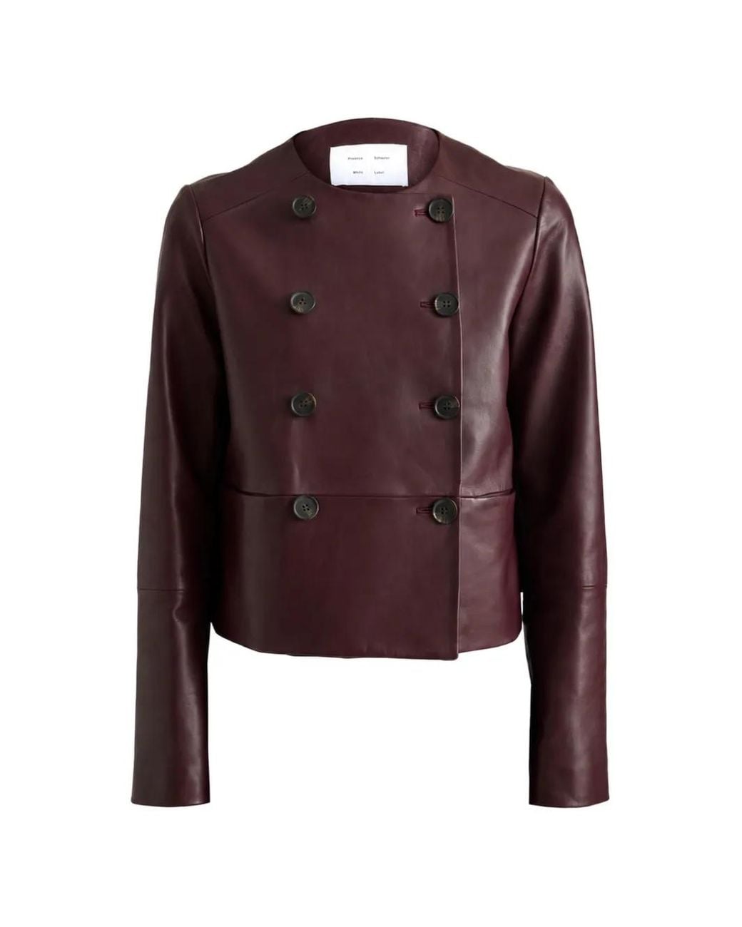 Proenza Schouler Red Veste Courtney En Cuir