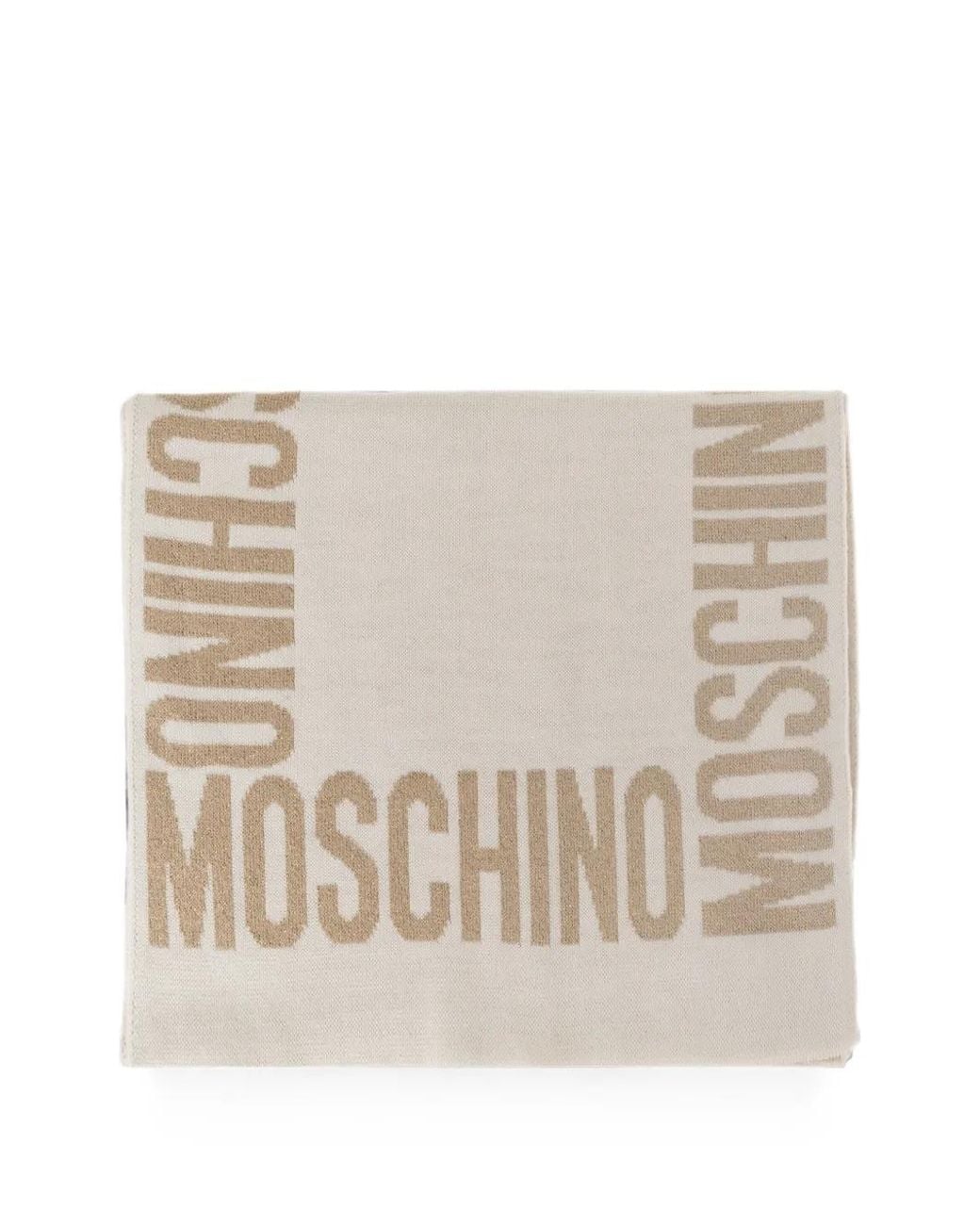 Moschino Natural Scarf With Lurex Thread