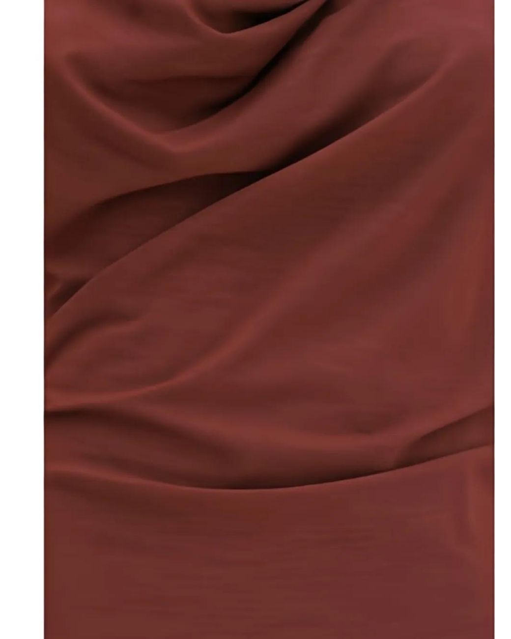 Brunello Cucinelli Red Jersey Dress With Monili