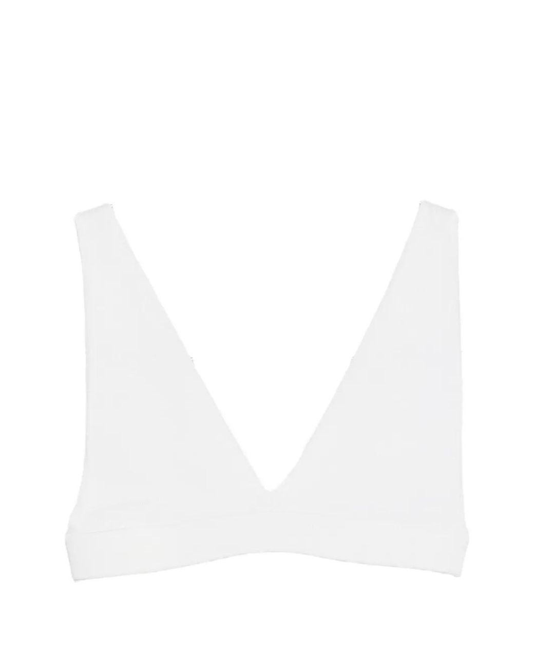 P.A.R.O.S.H. White V-Neck Sleeveless Tank Top