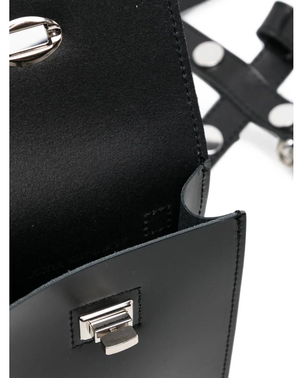 Junya Watanabe Leather-Harness Crossbody Bag in White | Lyst