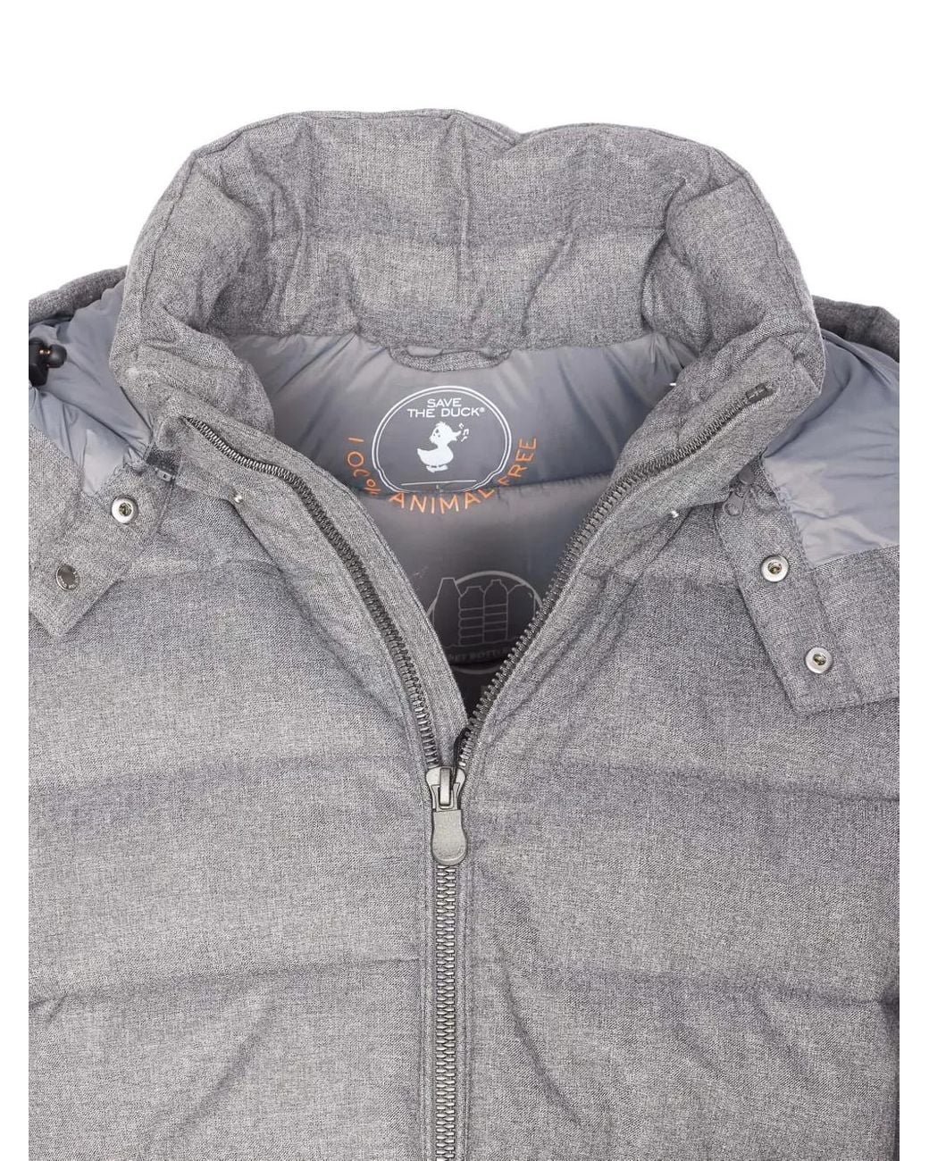 Chaqueta Con Capucha Removible Save The Duck de hombre de color Gray