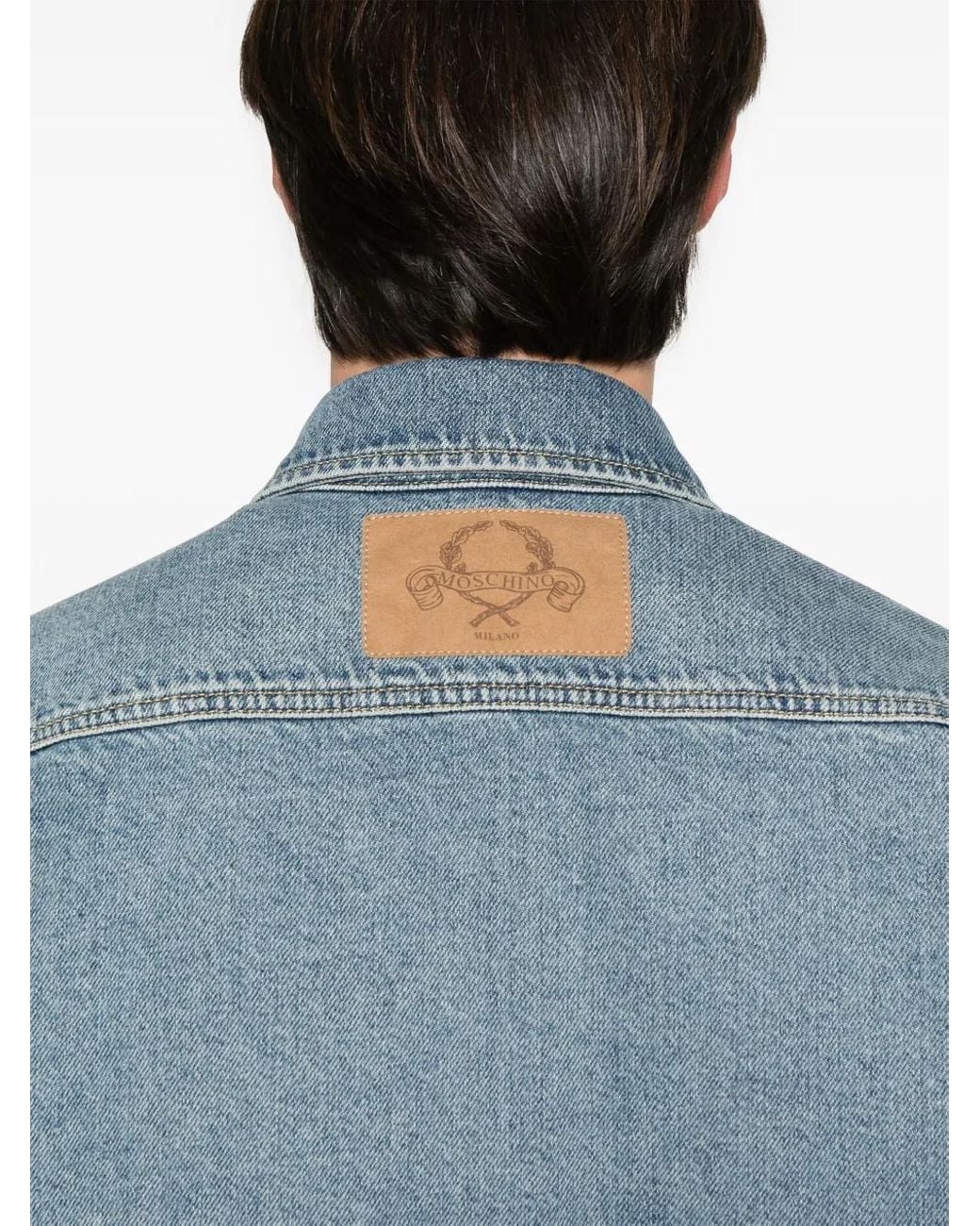 Moschino Blue Light Denim Shirt for men