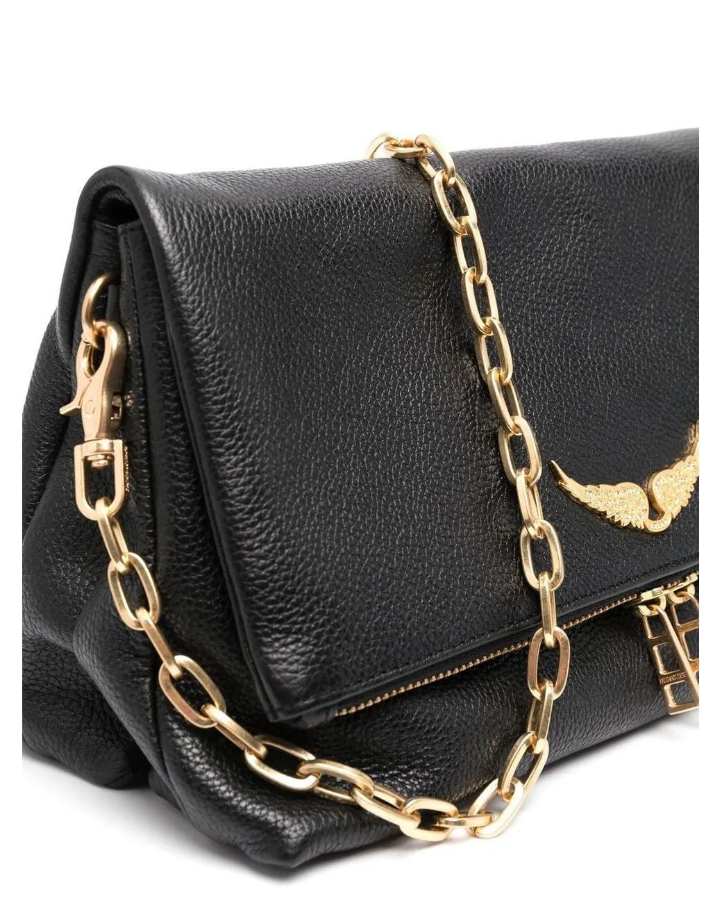 Zadig & Voltaire Black Rocky Leather Shoulder Bag